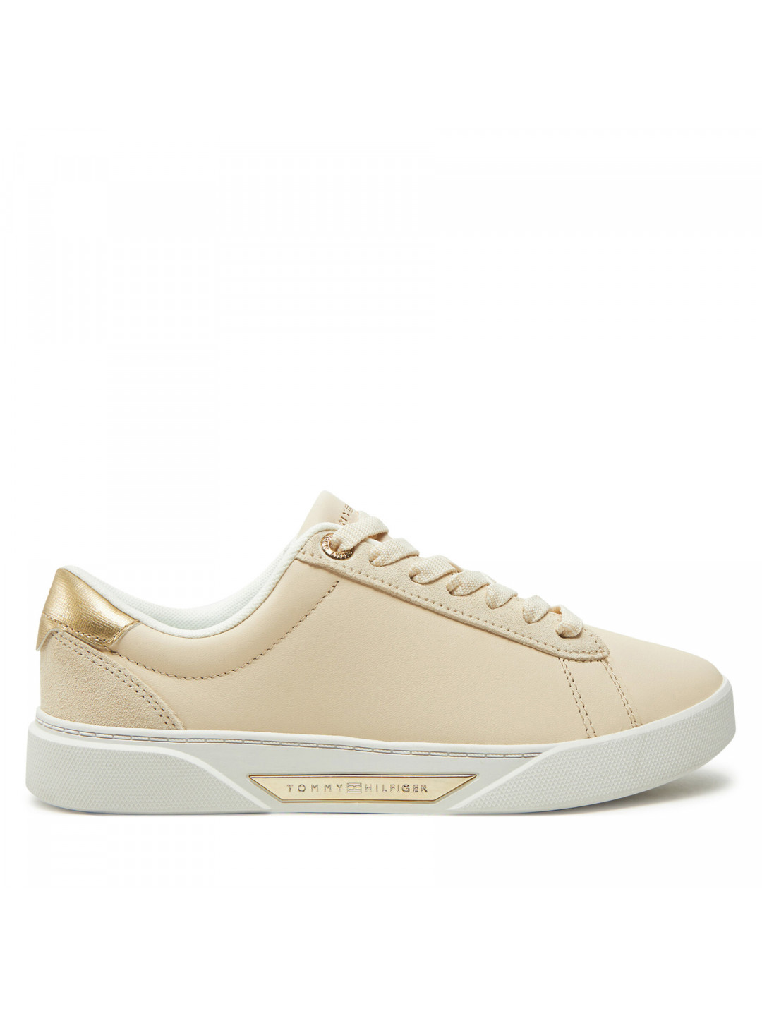 Sneakersy Tommy Hilfiger Chic Court Sneaker FW0FW08382 Béžová